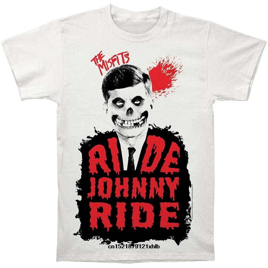 Áo Thun Nam Ngắn Tay In Hình Chủ Đề The Misfits Riny Ride Vui Nhộn