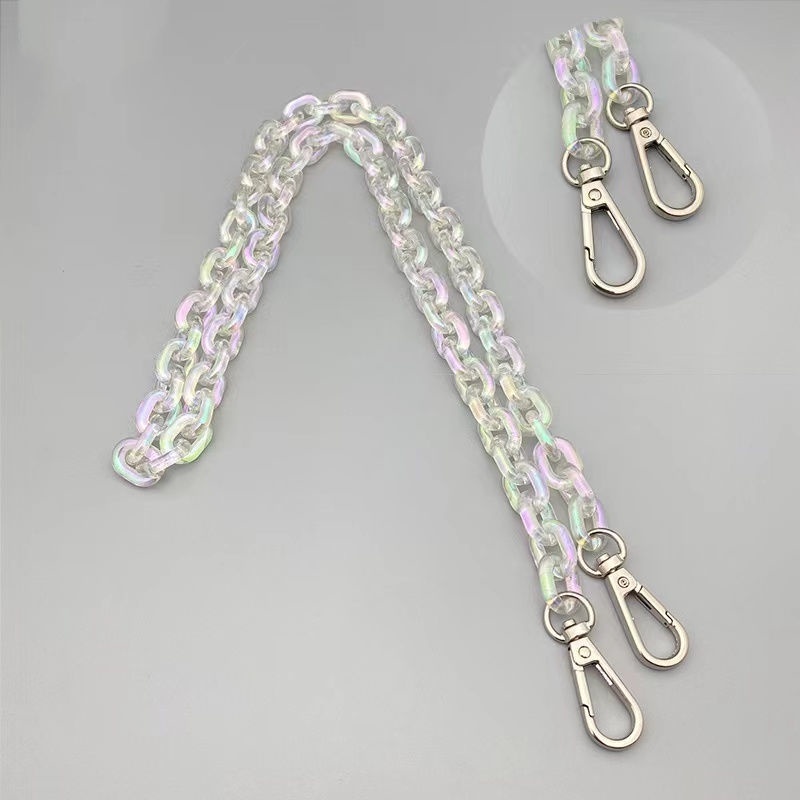 Dây Xích Đeo Túi Xách Thay Thế Bằng Acrylic Màu Đen