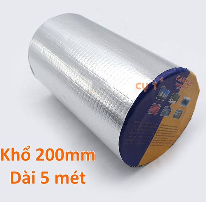[ĐẠI HẠ GIÁ] Băng keo chống thấm rộng 20cm , băng keo siêu dính, băng keo chống dột thấm nước, dán mọi bề mặt