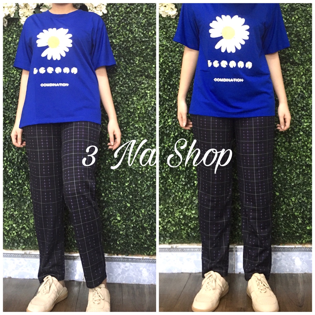 Quần Baggy Ca rô kẻ sọc cá tính trẻ trung hoạ tiết mới