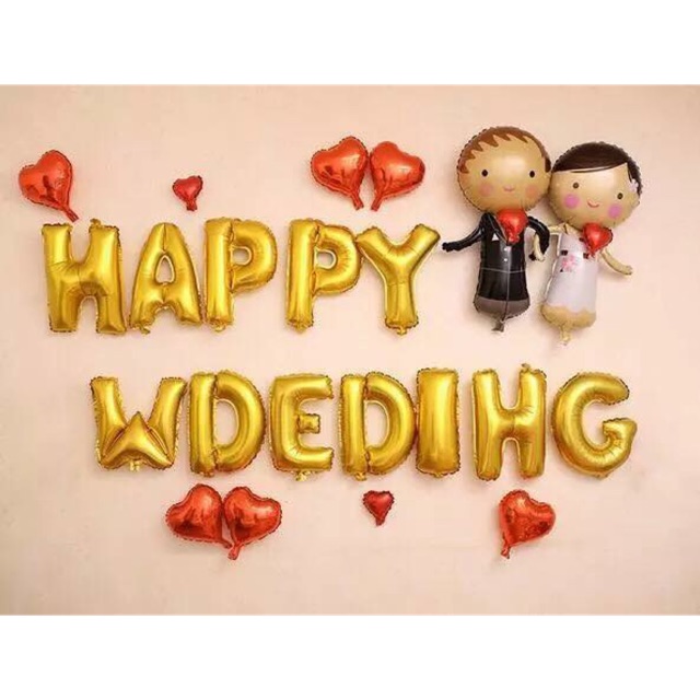 Set bóng kiếng nhôm trang trí phòng cưới