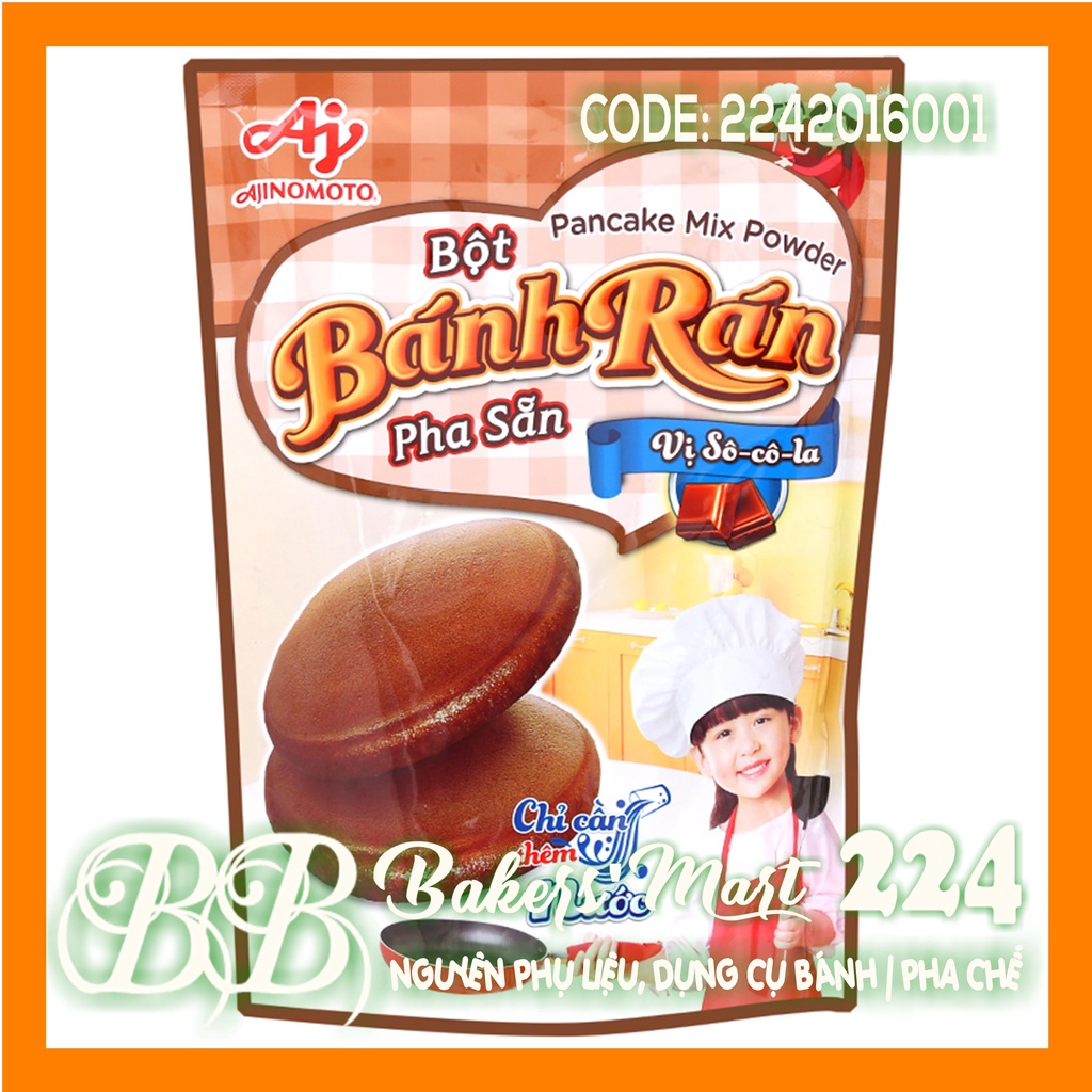 Bột làm BÁNH RÁN pha sẵn AJINOMOTO - Vị Chocolate - Gói 200gr