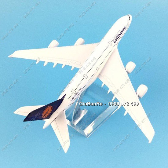Mô Hình Máy Bay Kim Loại Lufthansa Đức -  16cm Kèm Đế - 8958