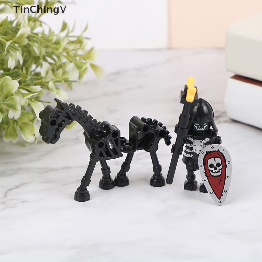 Bộ Đồ Chơi Lắp Ráp Mô Hình Hiệp Sĩ Xương Ngựa Halloween