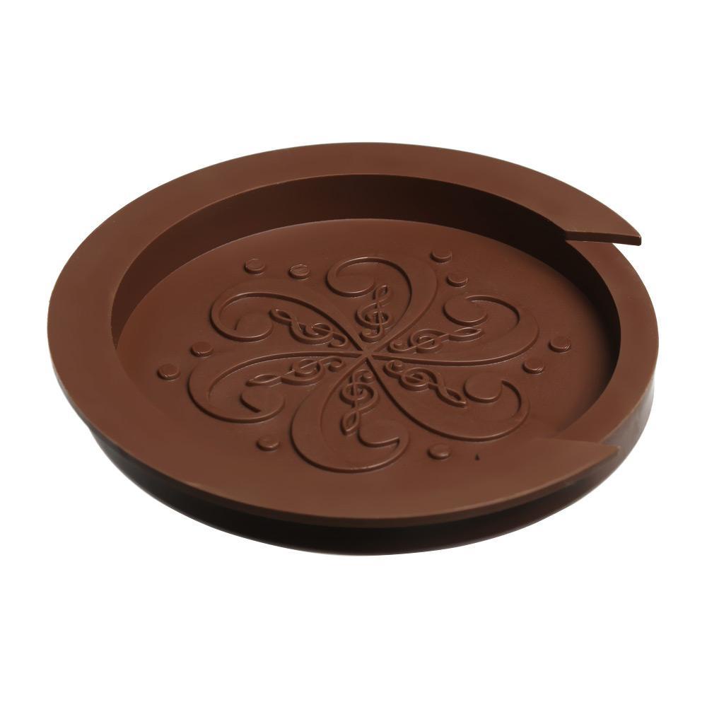 WONDER Khối Chặn Lỗ Âm Thanh Bằng Silicon Màu Đen Nhỏ Gọn Cho Đàn Guitar