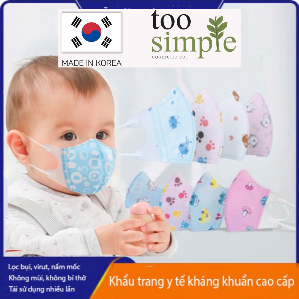 [TooSimple] Khẩu trang trẻ em 3D (hàng đẹp) cho bé 0-10 tuổi