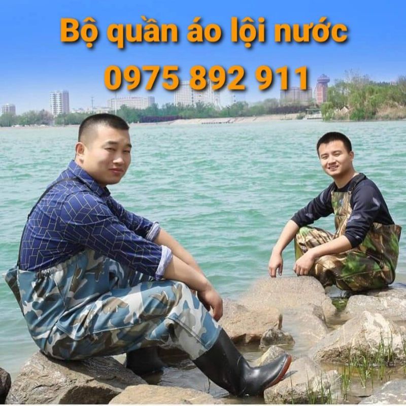 Yếm lội nước liền ủng siêu dầy , siêu bền  - hàng cao su sịn