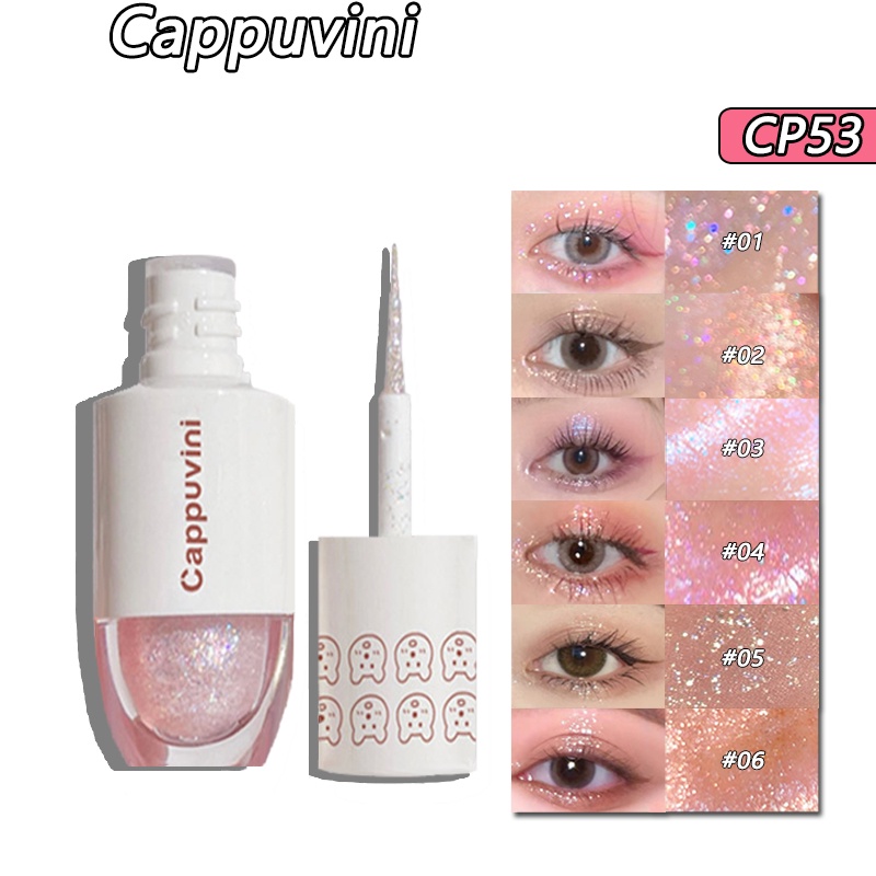 Bảng phấn mắt bắt sáng CAPPUVINI chống thấm nước và lâu trôi trong 24 giờ