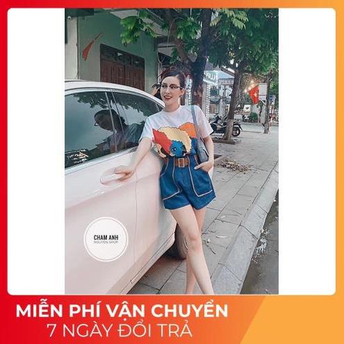 [ 𝐅𝐑𝐄𝐄 𝐒𝐇𝐈𝐏 ] SET ÁO CÔ GÁI TÓC XÙ MIX SOOC ĐÙI VIỀN XANH HÀNG L1