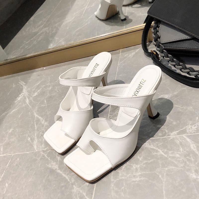 Guốc cao gót nữ gót nhọn cao 7cm -w8