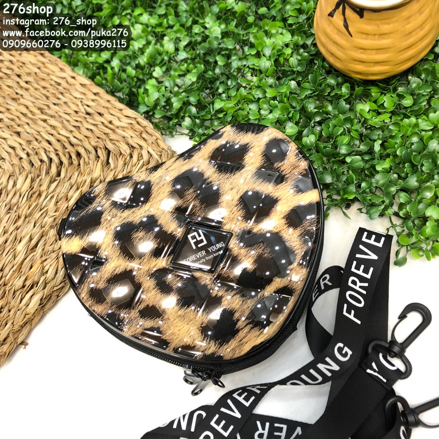 Túi trái tim da beo