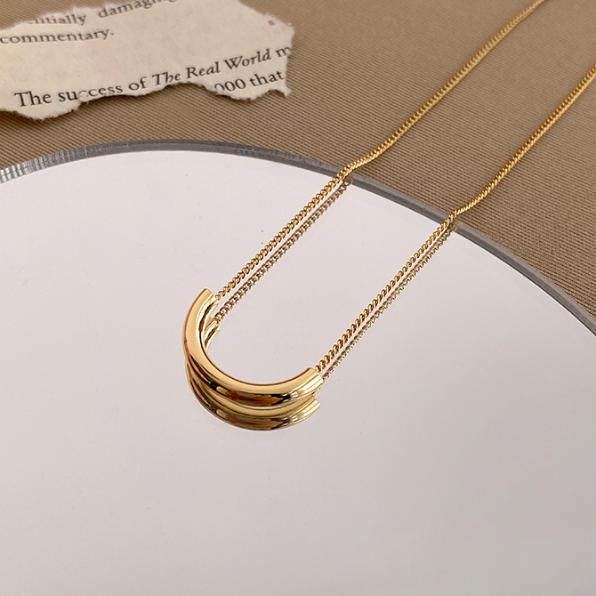 XiaoboACC Vòng Cổ Mạ Vàng 14K Phong Cách Hàn Quốc Thời Trang