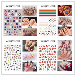 [Hàng mới về] Miếng dán móng hình trứng dùng trang trí dễ thương