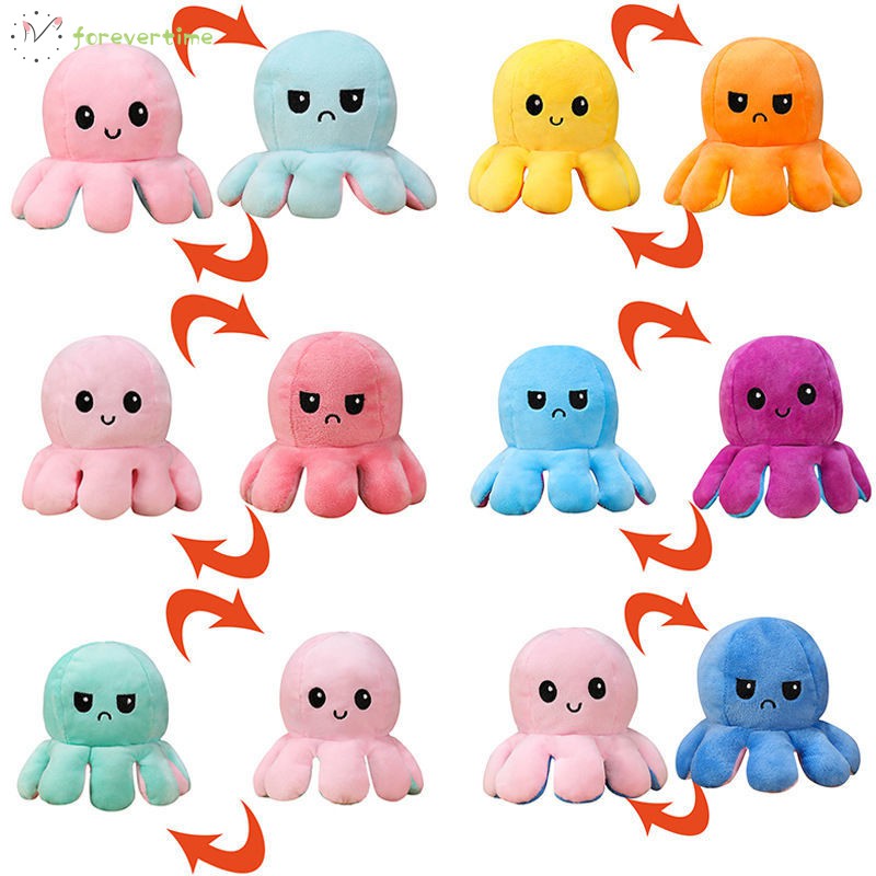 #Búp bê bạch tuộc# Electric Deformation Octopus Doll Octopus Doll Pendant Double-Sided Expression Lights For Children Kids