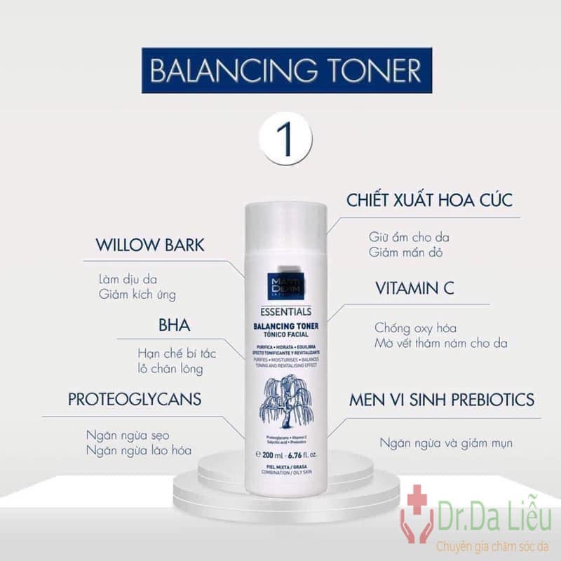 Toner nước cân bằng làm sạch chứa Bha nhà #M