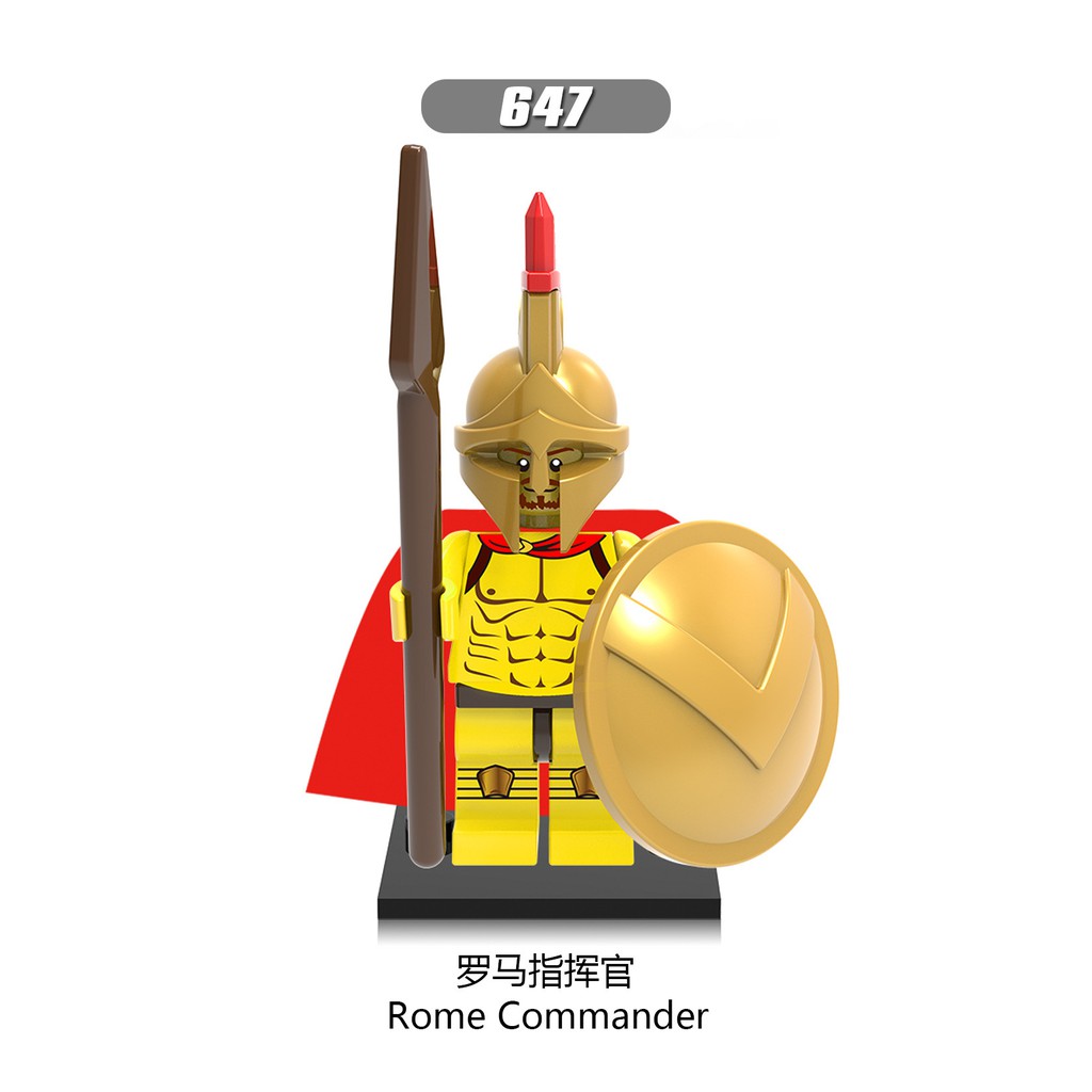 Minifigures Lính Roman Trung Cổ Lính Spartacus Mẫu Siêu Đẹp X0164