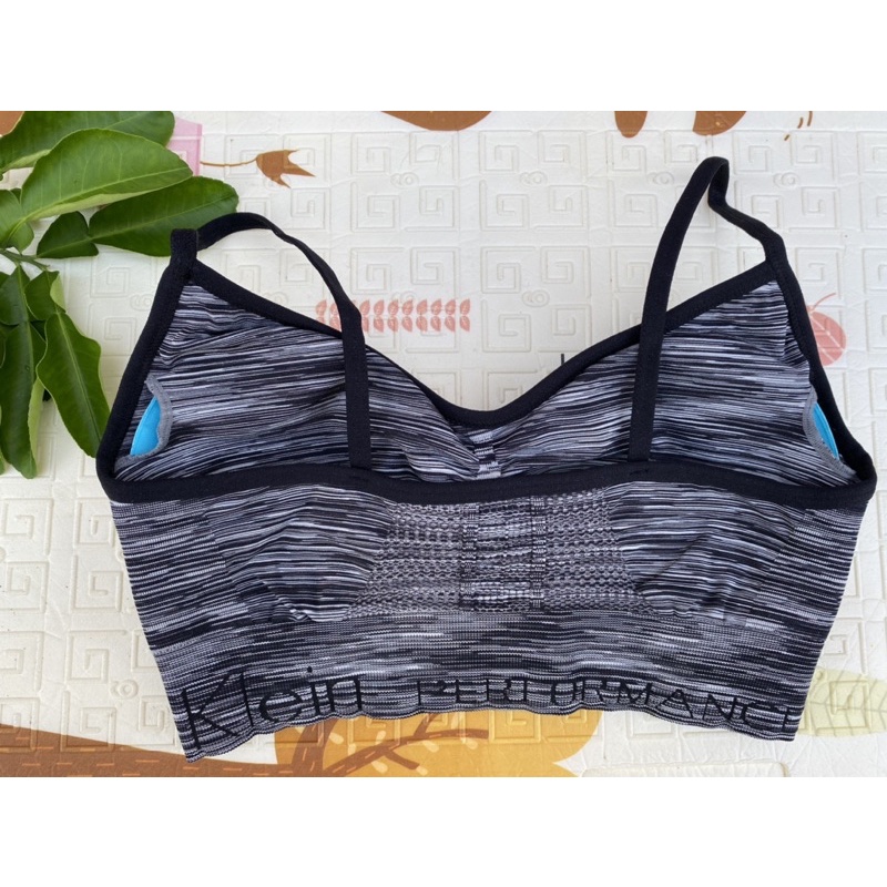 Áo tập sport bra Calvin Klein dark grey size S chính hãng