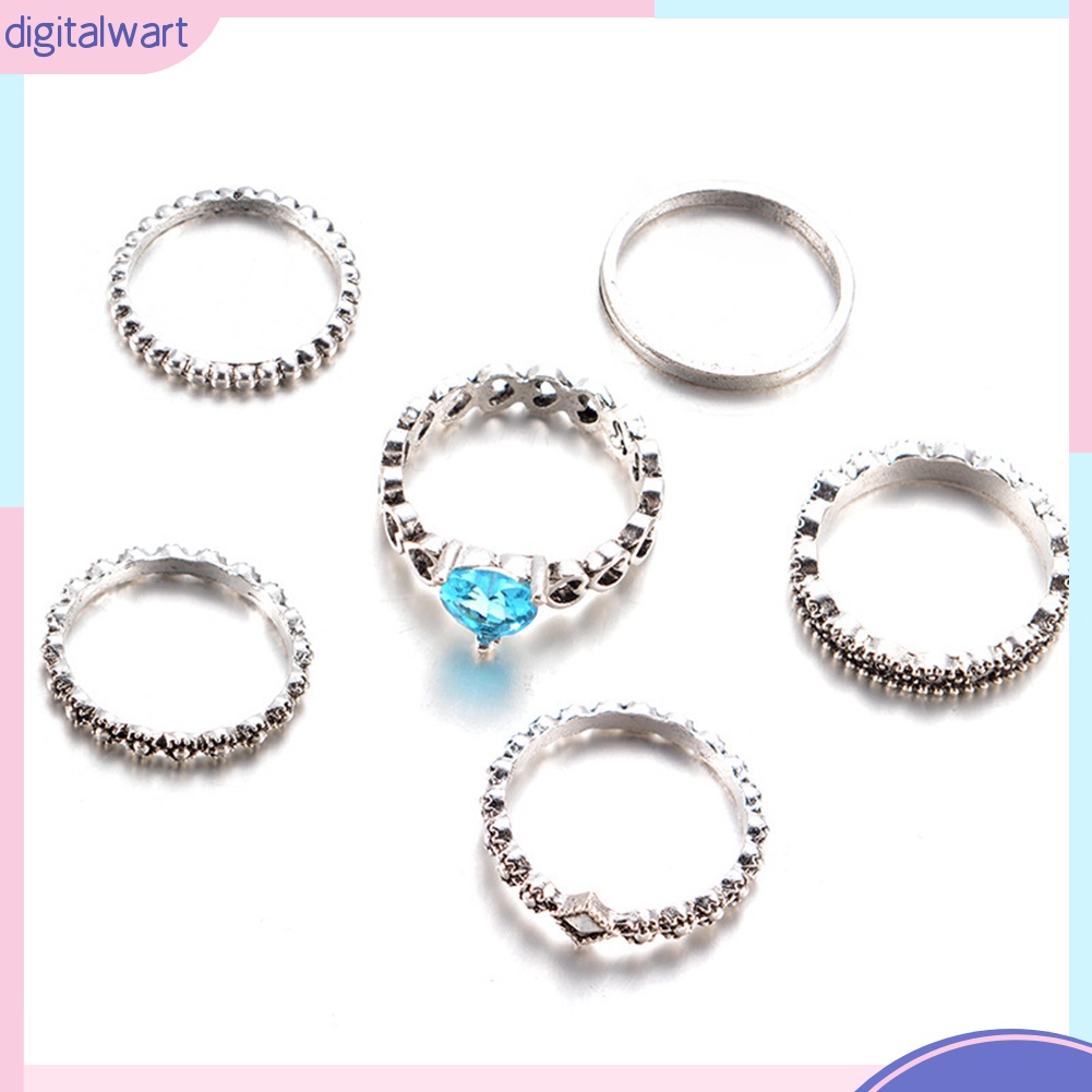 Set 6 Nhẫn Tay Phong Cách Boho Thời Trang Cho Nữ