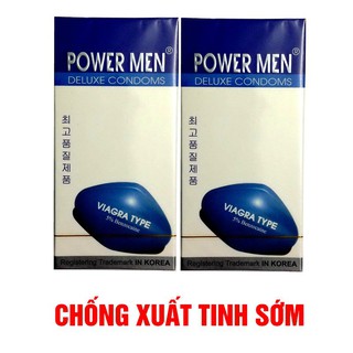 Buôn sỉBao cao su power men kéo dài thời gian Viagra hộp 12 cái