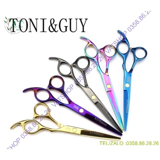 Bộ kéo cắt tóc toni&guy 6.0 vat008 đa màu sắc_tặng bao da,lược,chỉnh kéo khi mua 1 bộ.