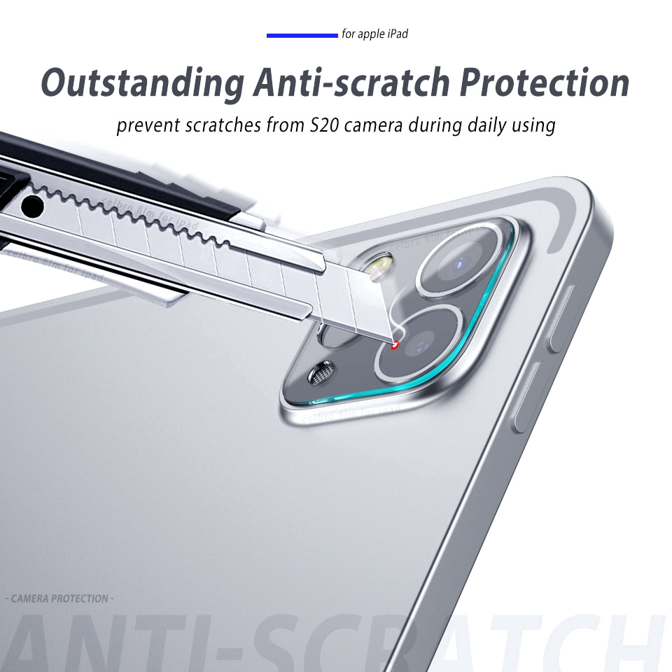 Hexu for IPad Pro 11 12.9 inch 2020 Camera Lens Soft Tempered Glass Dirt-resistant Scratch Resistant Protection Film