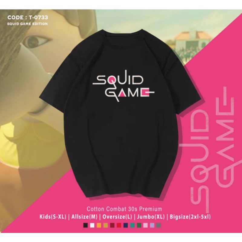 Thẻ Miễn Phí!!Áo Thun In Hình GAME SQUID GAME Hàn Quốc 002