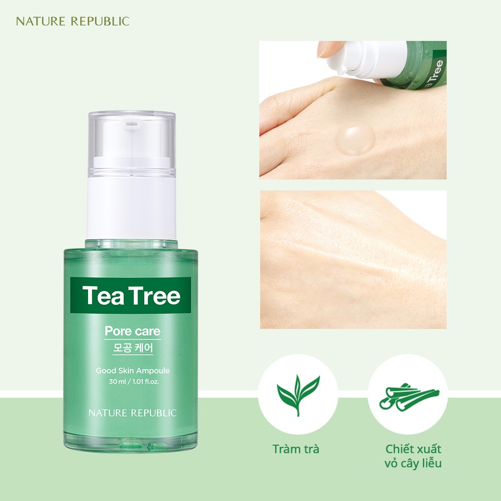 Nature Republic Tinh chất ngăn ngừa mụn Good Skin Tea Tree Ampoule 30 ml