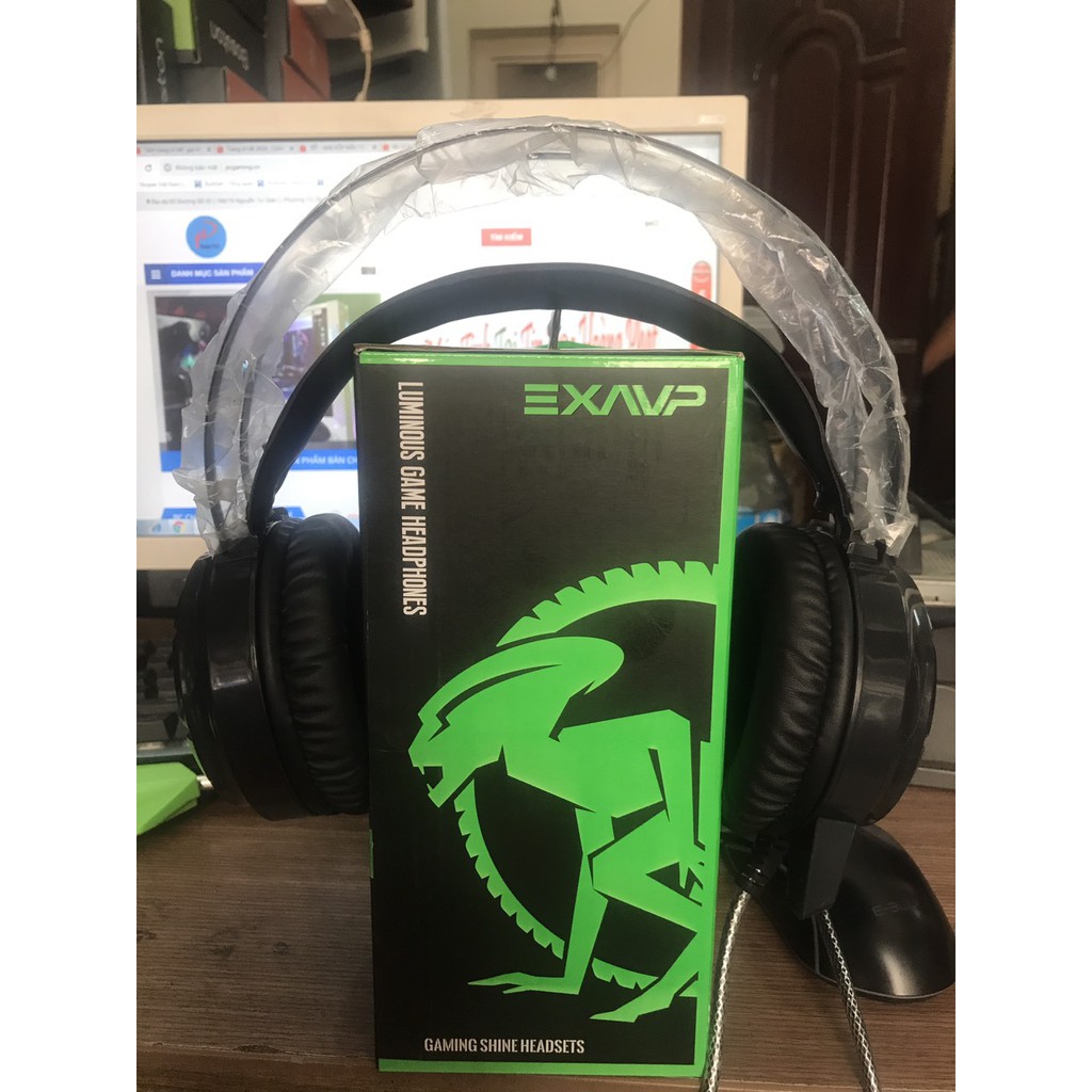 Tai Nghe Cao Cấp NEW Gaming EXAVP N61/ HP H120G Led Full Box new 100%
