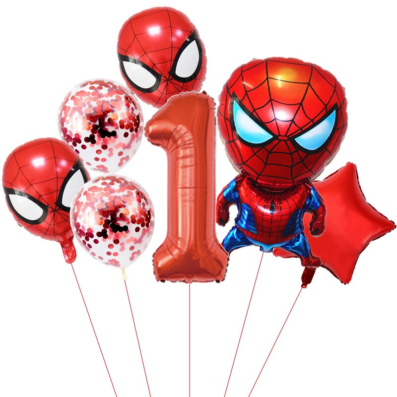 1 Bộ Bong Bóng Hình Người Nhện Captain America Iron Man Superhero Balloons for Kids Happy Birthday Party Trang Trí Đồ Chơi