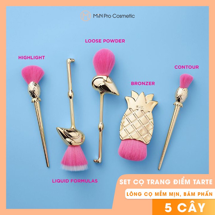 Set cọ trang điểm Tarte Let’s Flamingle Brush