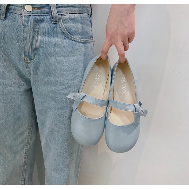 GIÀY ULZZANG QUAI DA THẮT NƠ | BigBuy360 - bigbuy360.vn