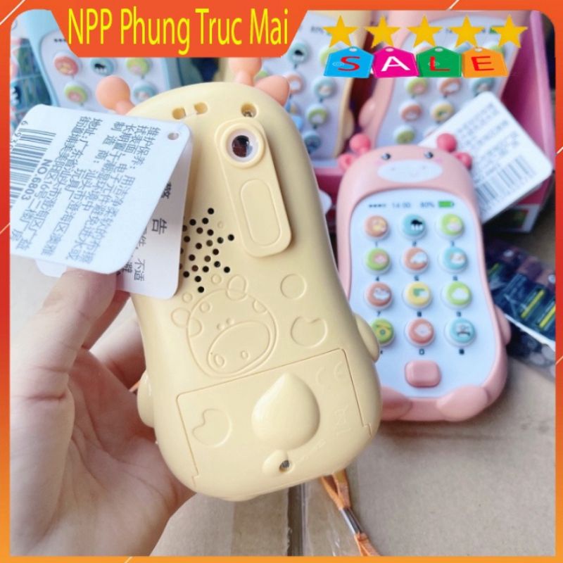 Điện thoại đồ chơi cho bé, có nhạc và đèn