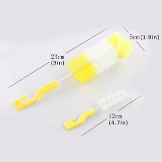 Cọ rửa bình 2 chi tiết vệ sinh bình sữa, cốc uống cho bé