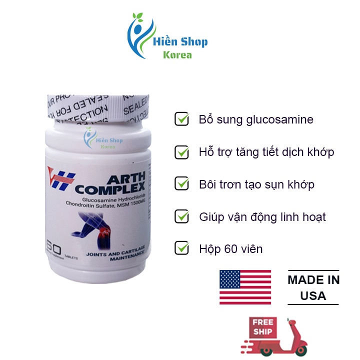 Viên uống xương khớp glucosamine VH-ART COMPLEX của mỹ hộp 60 viên