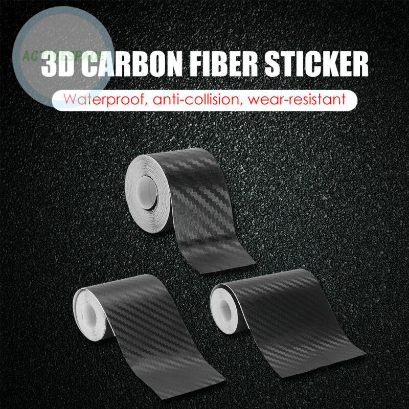 Cuộn băng dán sợi carbon nano bảo vệ cửa xe ô tô dài 3m tiện dụng