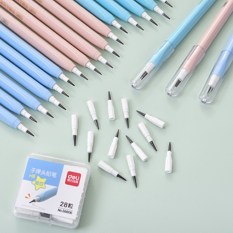 Bút chì khúc HB Deli 1 túi gồm có 3 cái