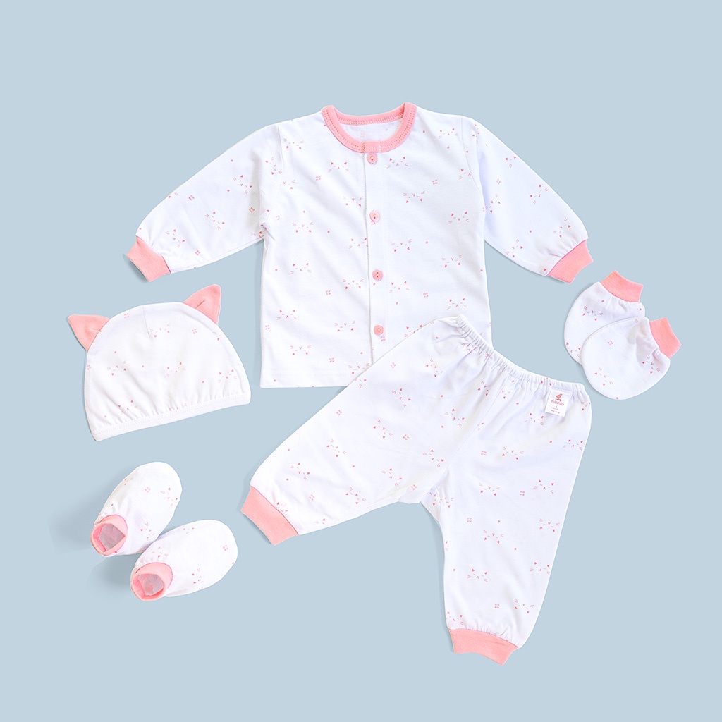 Set 5 Món Đồ Dài Sơ Sinh MIOMIO - Cho Bé Trai, Bé Gái , Vải Cotton