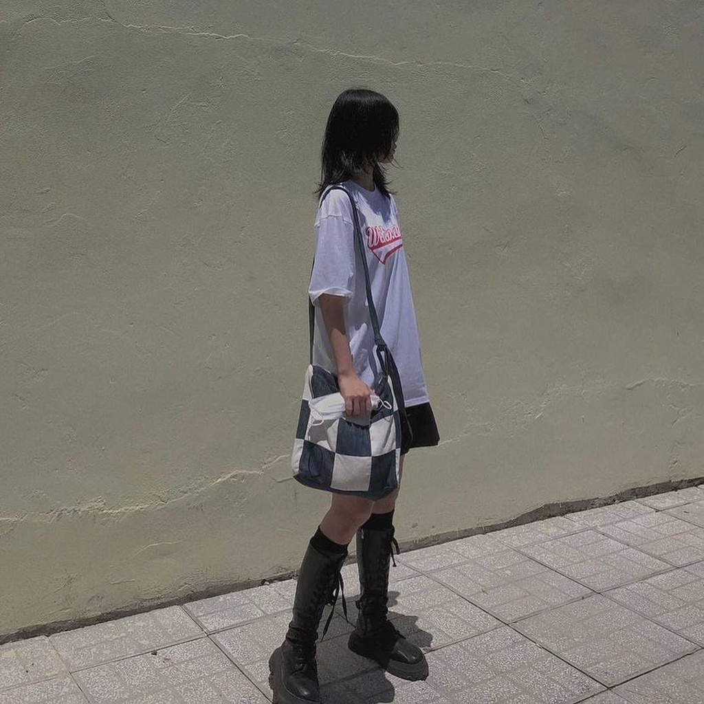 Túi Đeo Chéo Thời Trang Checker 30x30 Handmade Musty House