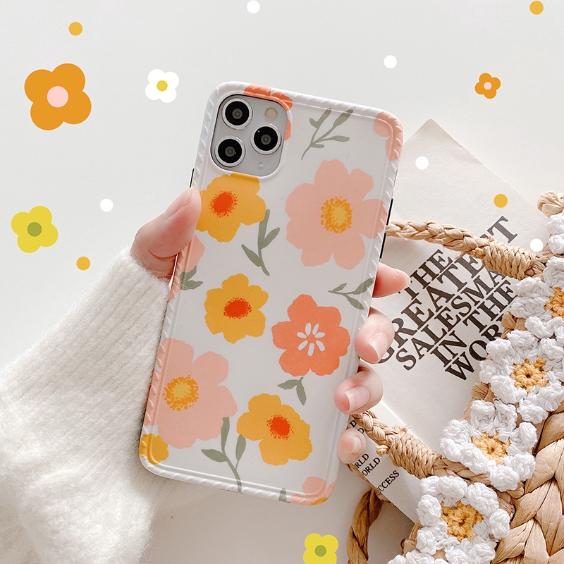 Ốp Điện Thoại Họa Tiết Hoa Xinh Xắn Dành Cho Iphone 11 Pro / Max / Xs / Xr / 8 Plus | BigBuy360 - bigbuy360.vn