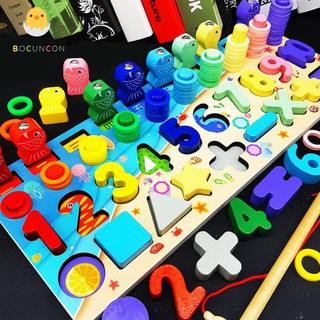 [FREE SHIP] Đồ Chơi Gỗ Giáo Dục Sớm MONTESSORI 4 Trong 1