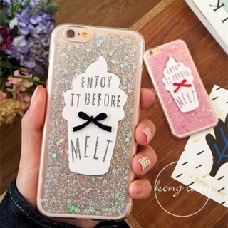Ốp iphone 5-6-6plus-7-7plus nhũ kem