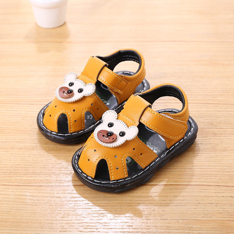 sandal bé trai-bé gái size 15-19 gấu xinh kèn chít chít