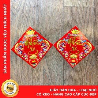 Giấy Dán Dưa Chữ Việt Có Keo Dán - Loại Nhỏ (7cmx7cm) - Hàng Cực Đẹp - Cửa Hàng Chú Sa Di Hoan Hỉ