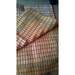 Chiếu tre hạt trắng vàng không viền 0.8m_1m_1m2_1m4_1m6_1m8 x 2m (+/-10cm)