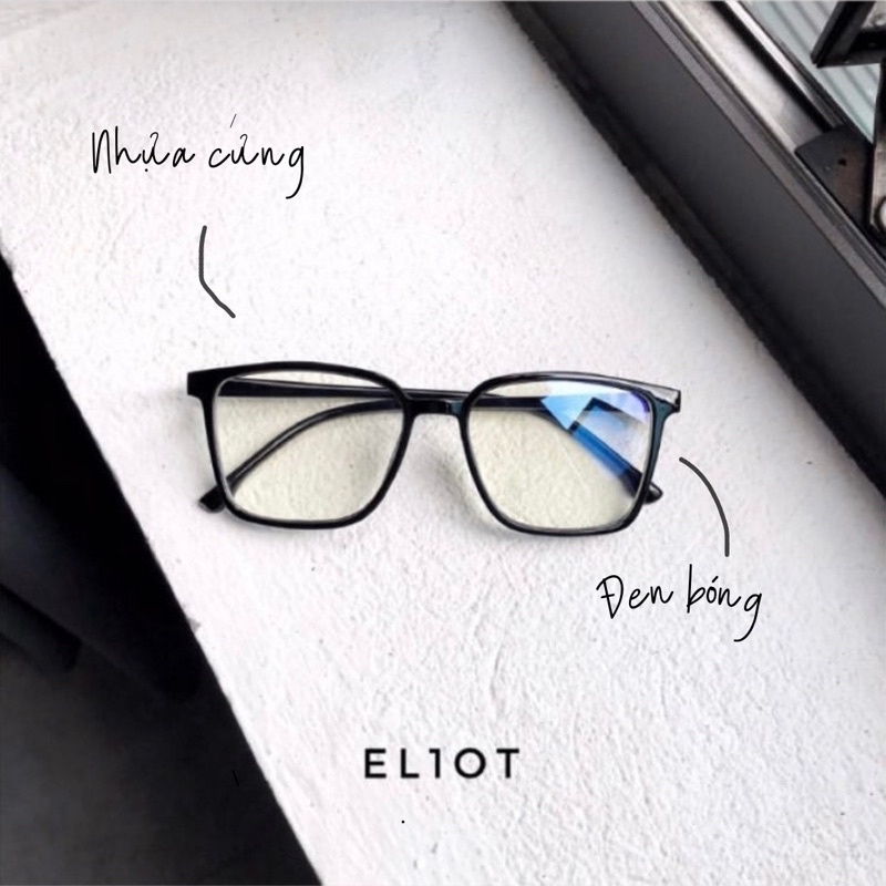 Gọng kính cận vuông Basic Glasses 02, gọng kính nam, nữ thời trang Unisex