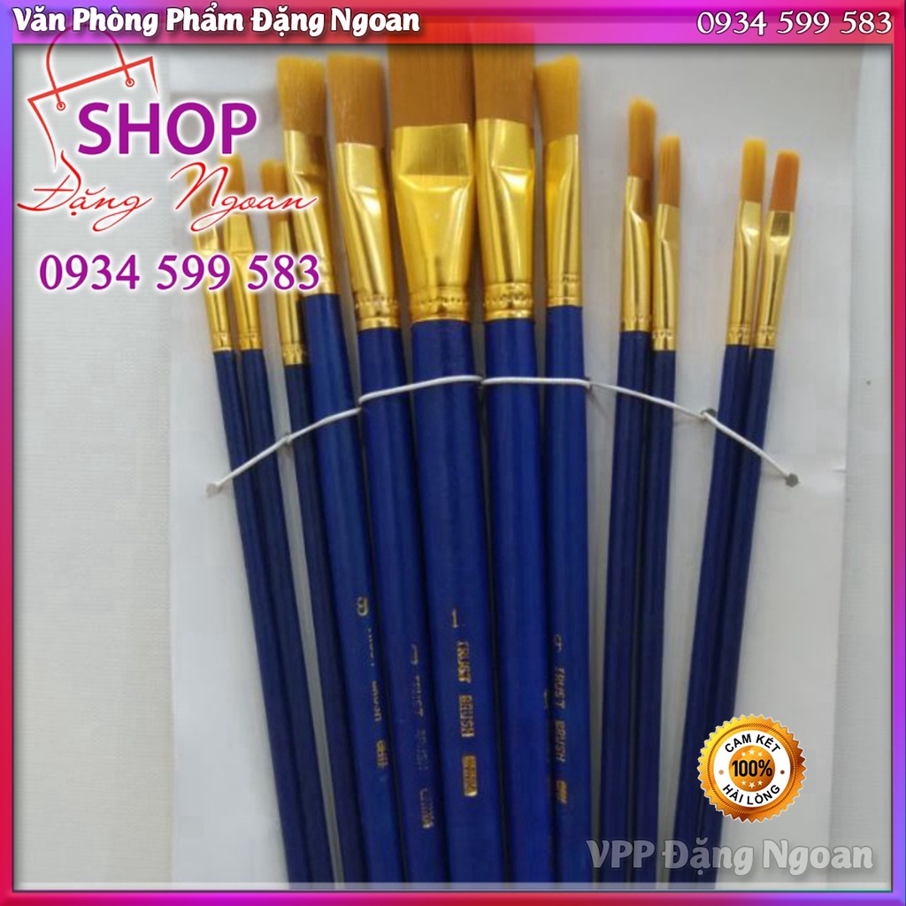 Cọ vẽ 12 cây chổi vẽ brush  lông mềm - VPP Đặng Ngoan