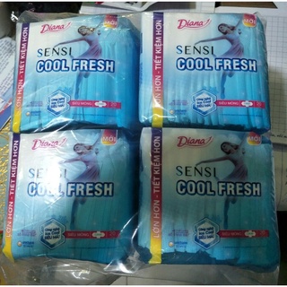 Lốc 4 gói băng vệ sinh Diana sensi coolfresh gói 20 miếng