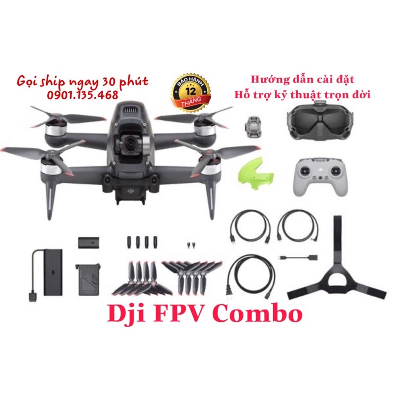 Máy quay DJI FPV Combo - Máy bay quay phim DJI FPV Drone Combo - Hàng Chính hãng bảo hành 12 tháng