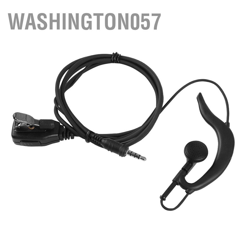 Có thể bán buôn Tai nghe nhét tai 3,5 mm với nút PTT Loa MIC Tai nghe đơn Washington057 Hàng giao ngay