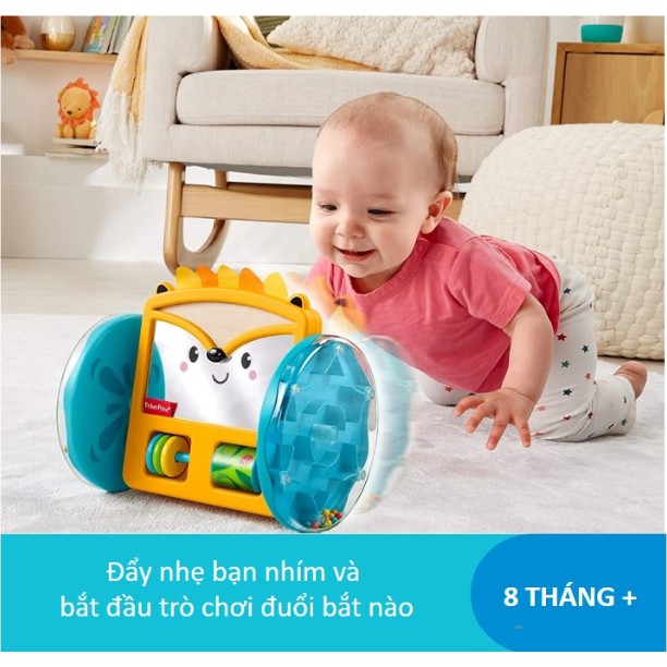 [Mã LIFEUPALL50K giảm 50K đơn 200K] Đồ Chơi FISHER PRICE Xe Nhím Con Kèm Gương GJW14